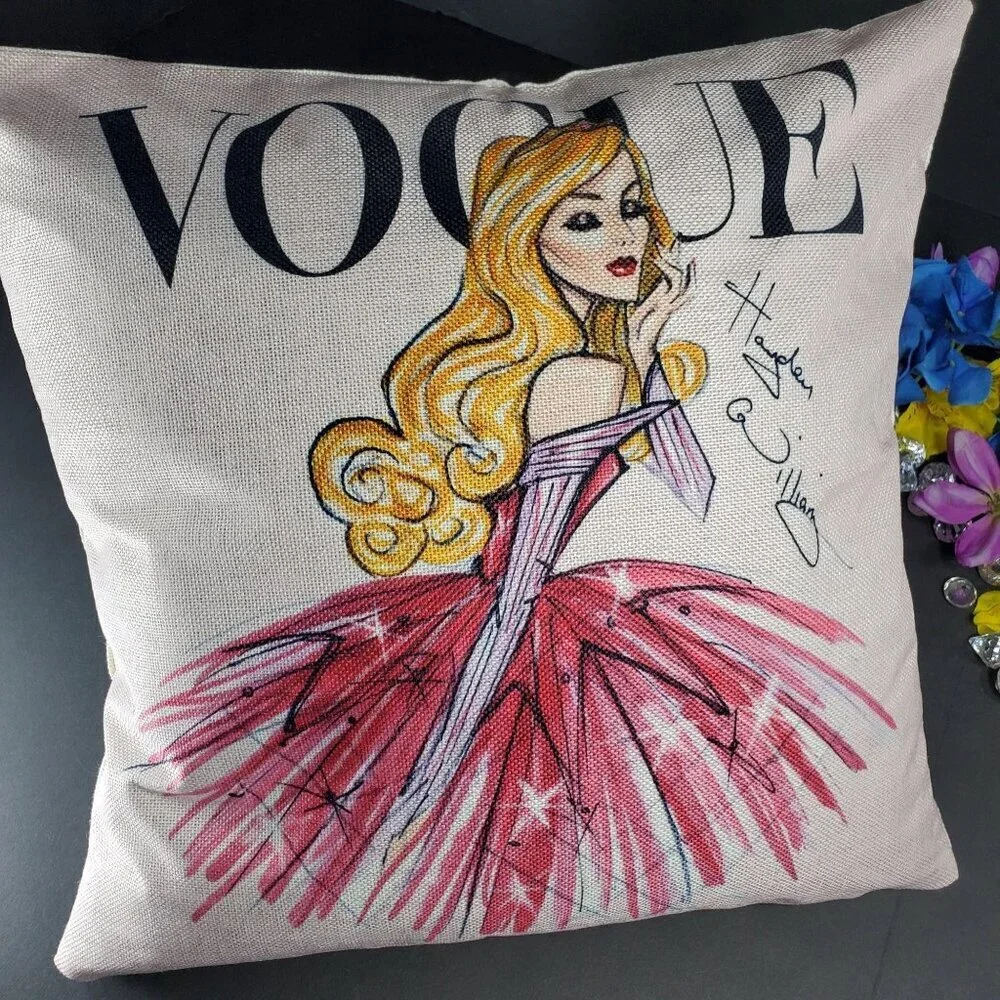 Sleeping Beauty Aurora Throw Pillowcase Home Decor Accent Pillow Cushion Cover